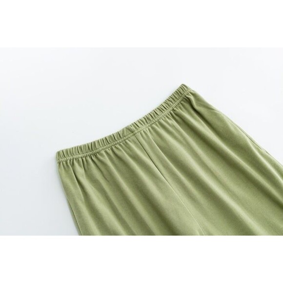 100% Cotton Women Pajama Set 2Pcs Short Sleeve Pullover Top Sleepwear Soft - Picture 3 of 8